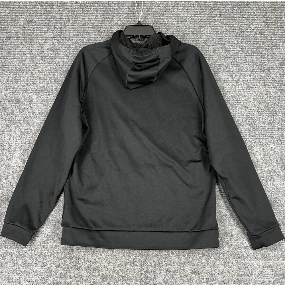 Nike Hoodie Mens L Just Do It Graphic Black Dri-FIT Performance Activewear